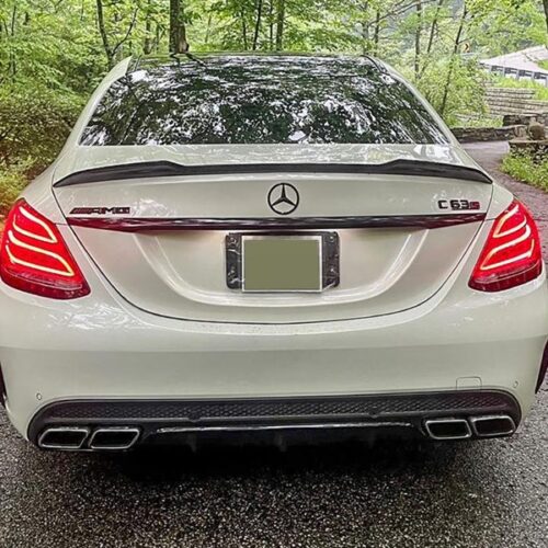 Alternative view of RW Carbon Mercedes W205 XR Carbon Fiber Trunk Spoiler