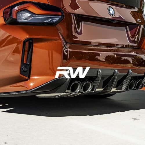 RW Carbon BMW G87 M2 RWS Carbon Fiber 3 Piece Rear Diffuser