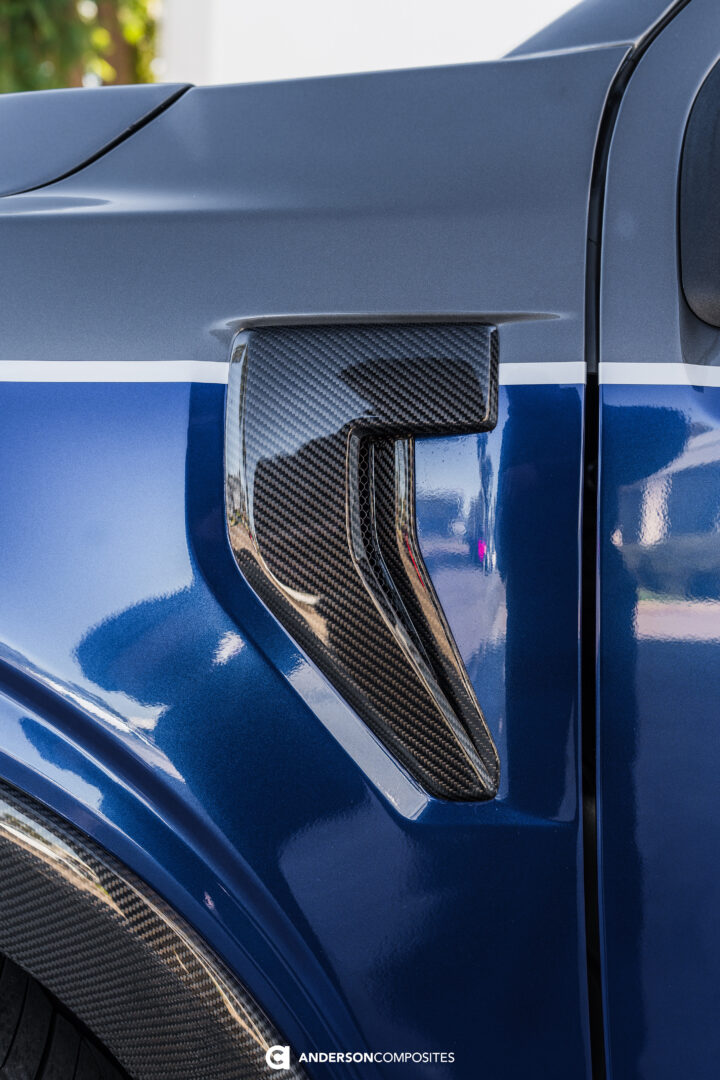 Anderson Composites Carbon Fiber Fender Vents For 2021-2025 Ford F-150_AC-FD21FDF150_ 6