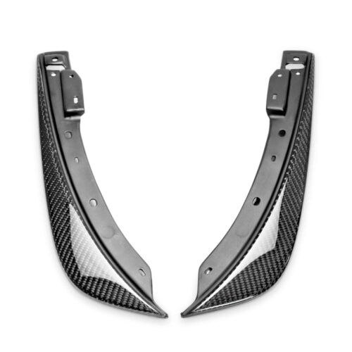 Alternative view of Anderson Composites Carbon Fiber Front Bumper Canards for 2008-2014 Dodge Challenger