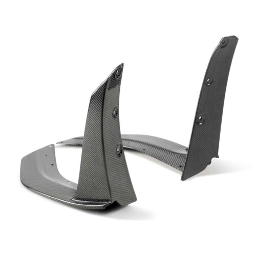 Alternative view of Anderson Composites Carbon Fiber Front Splitter Wickers for 2020-2022 Ford Mustang Shelby GT500