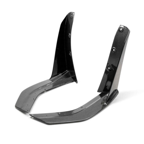 Anderson Composites Carbon Fiber Front Splitter Wickers for 2020-2022 Ford Mustang Shelby GT500
