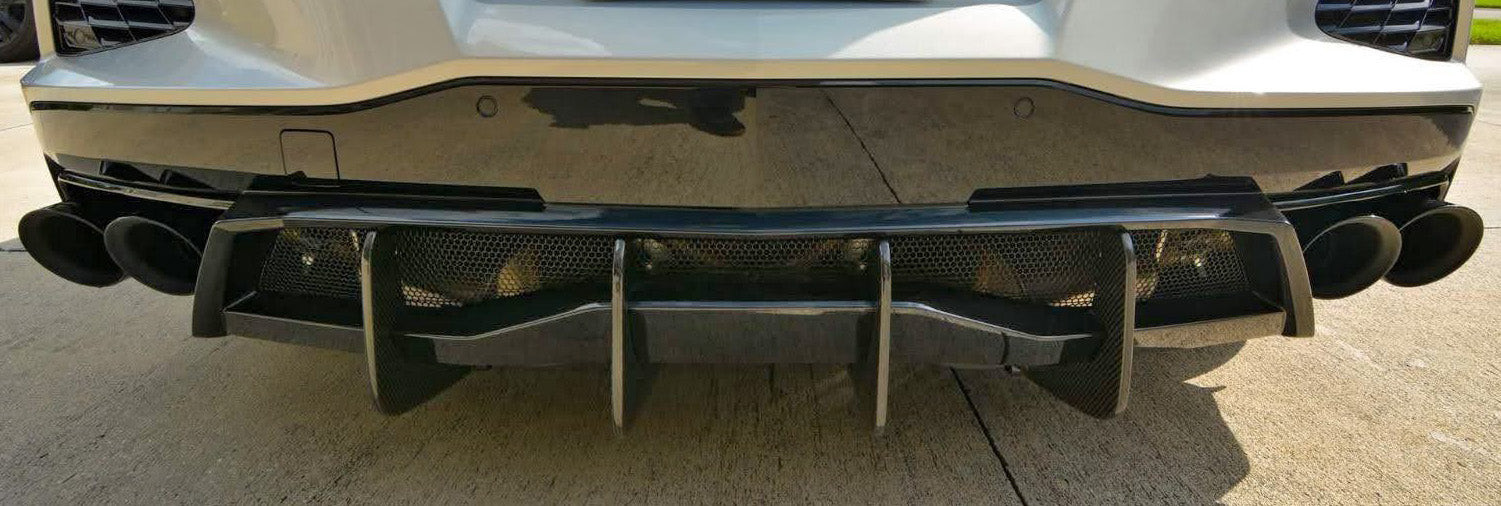 Anderson Composites Carbon Fiber Rear Diffuser Fins For 2020-2024 Chevrolet C8 (SET)_AC-RDF20CHC8_5