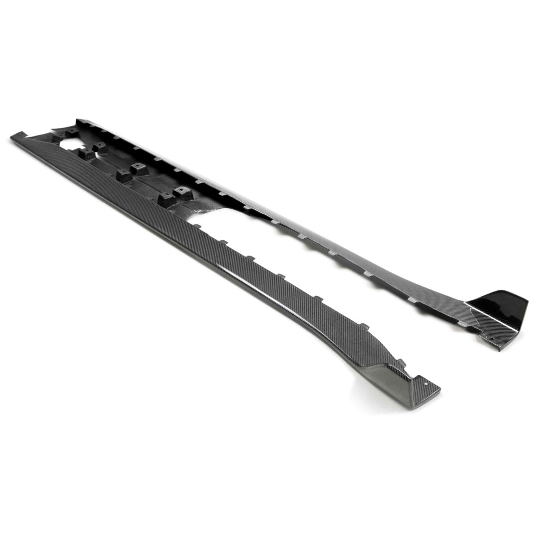 Anderson Composites Carbon Fiber Rocker Panel Splitters For 2020-2022 Ford Mustang Shelby GT500 AC-SS20FDMU500