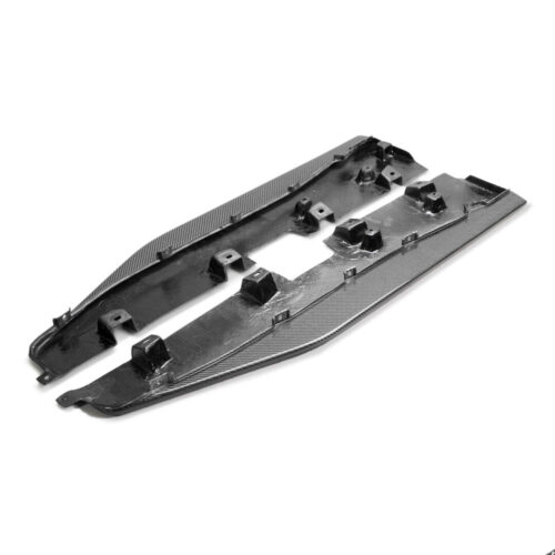 Anderson Composites Carbon Fiber Side Splitter Extensions For 2020-2022 Ford Mustang Shelby GT500