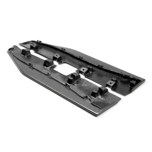 Alternative view of Anderson Composites Carbon Fiber Side Splitter Extensions For 2020-2022 Ford Mustang Shelby GT500