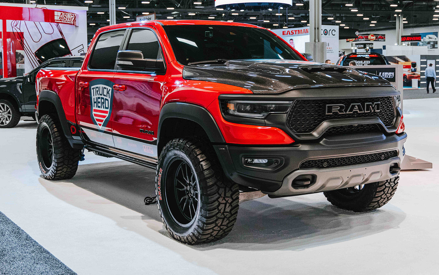 Anderson Composites OE-Style Carbon Fiber Hood for 2021-2024 RAM TRX AC-HD21DGTRX-OE (7)