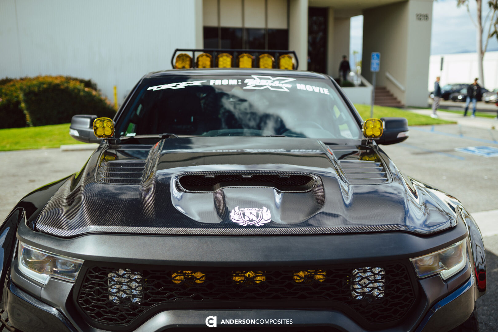 Anderson Composites OE-Style Carbon Fiber Hood for 2021-2024 RAM TRX AC-HD21DGTRX-OE (9)