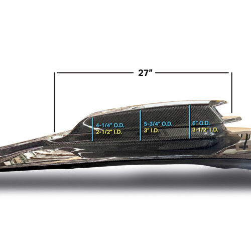 Alternative view of Anderson Composites Type-HM Carbon Fiber Hood For 2015-2023 Dodge Challenger