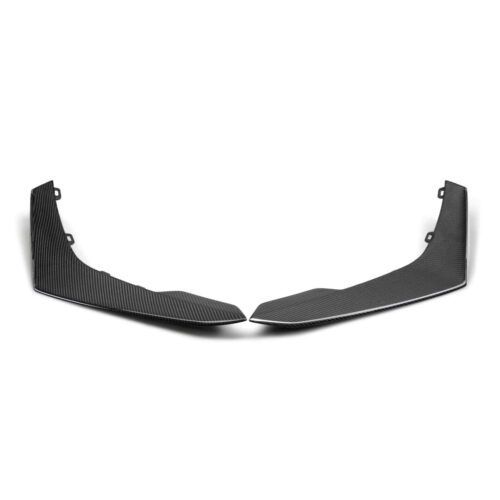 Alternative view of Anderson Composites Type-LE carbon fiber front bumper canards for 2017-2024 Chevrolet Camaro ZL1 1LE