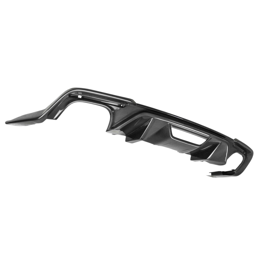 Anderson Composites Type-OE Carbon Fiber Quad Tip Rear Valance for 2018-2023 Ford Mustang AC-RL18FDMU-AO