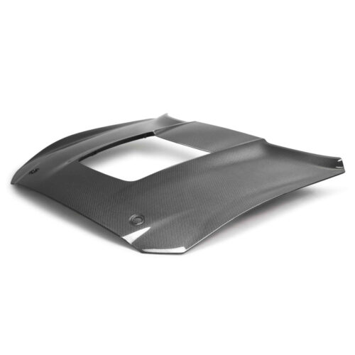 Alternative view of Anderson Composites Type-OE Double-Sided Carbon Fiber Hood For 2020-2022 Ford Mustang Shelby GT500