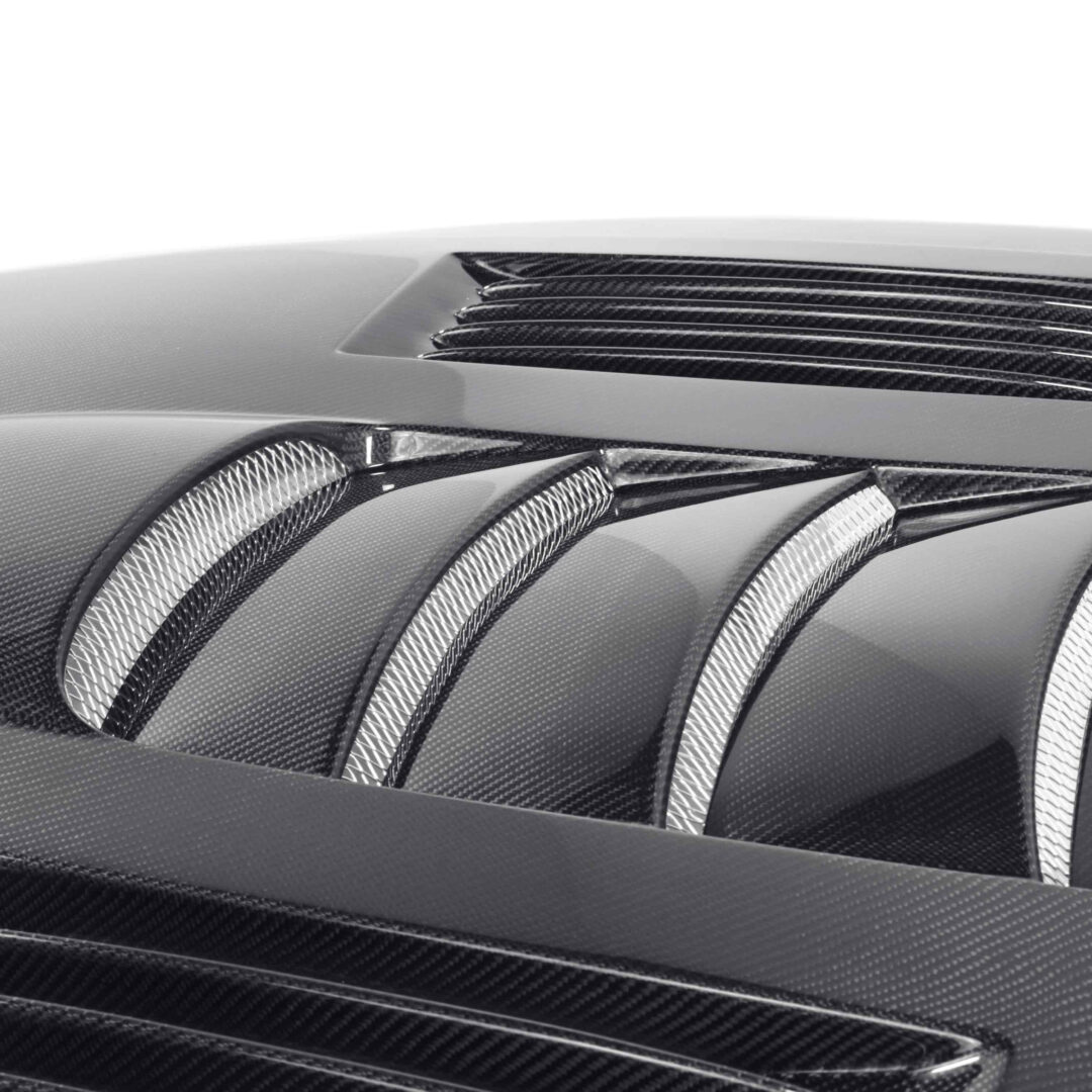 Anderson Composites Type-SS Heat Extractor Carbon Fiber Hood For 2010-2014 Shelby GT500 And 2013-2014 Ford Mustang_AC-HD1011FDMU-SS_5