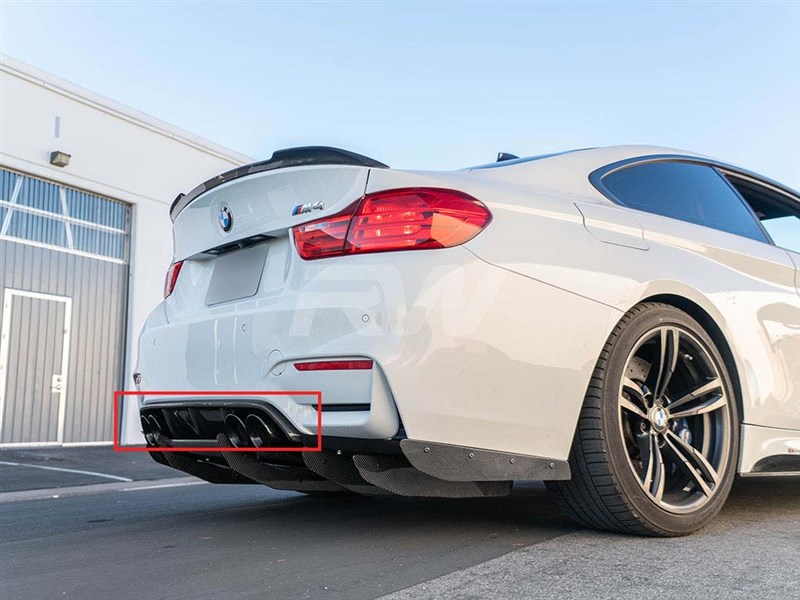 RW Carbon 2015-2020 BMW F8X M3 M4 Varis Style Carbon Fiber Rear Diffuser bmwf8x054 3