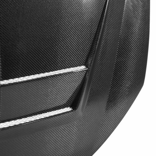 Alternative view of Seibon Carbon DV-Style Carbon Fiber Hood for 2010-2014 VW Golf / GTI (Shaved)