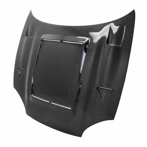 Alternative view of Seibon Carbon DVII-Style Carbon Fiber Hood For 1994-1999 Mitsubishi 3000GT