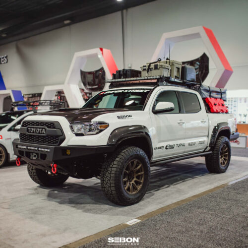 Alternative view of Seibon Carbon Fiber Front Fender Flares For 2016-2023 Toyota Tacoma