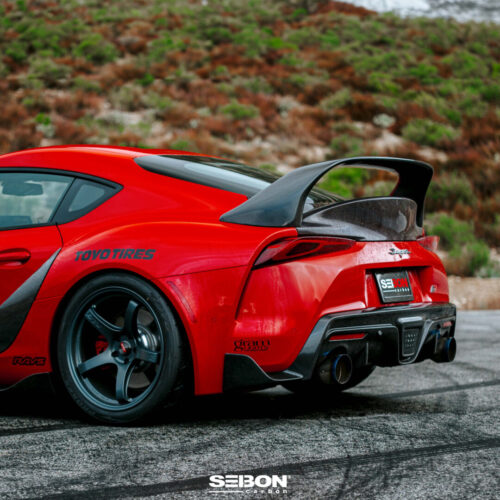 Alternative view of Seibon Carbon Fiber Rear Diffuser for 2020-2026 Toyota GR Supra