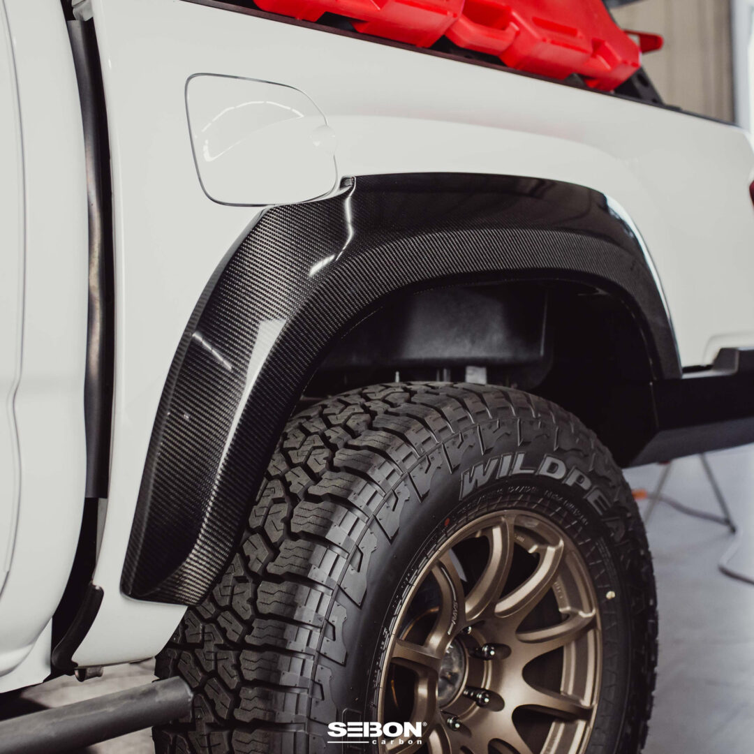 Seibon Carbon Fiber Rear Fender Flares For 2016-2023 Toyota Tacoma_FLR18TYTA-R _1