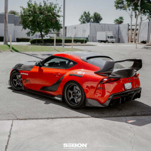 Alternative view of Seibon Carbon Fiber Rear Roof Spoiler for 2020-2026 Toyota GR Supra