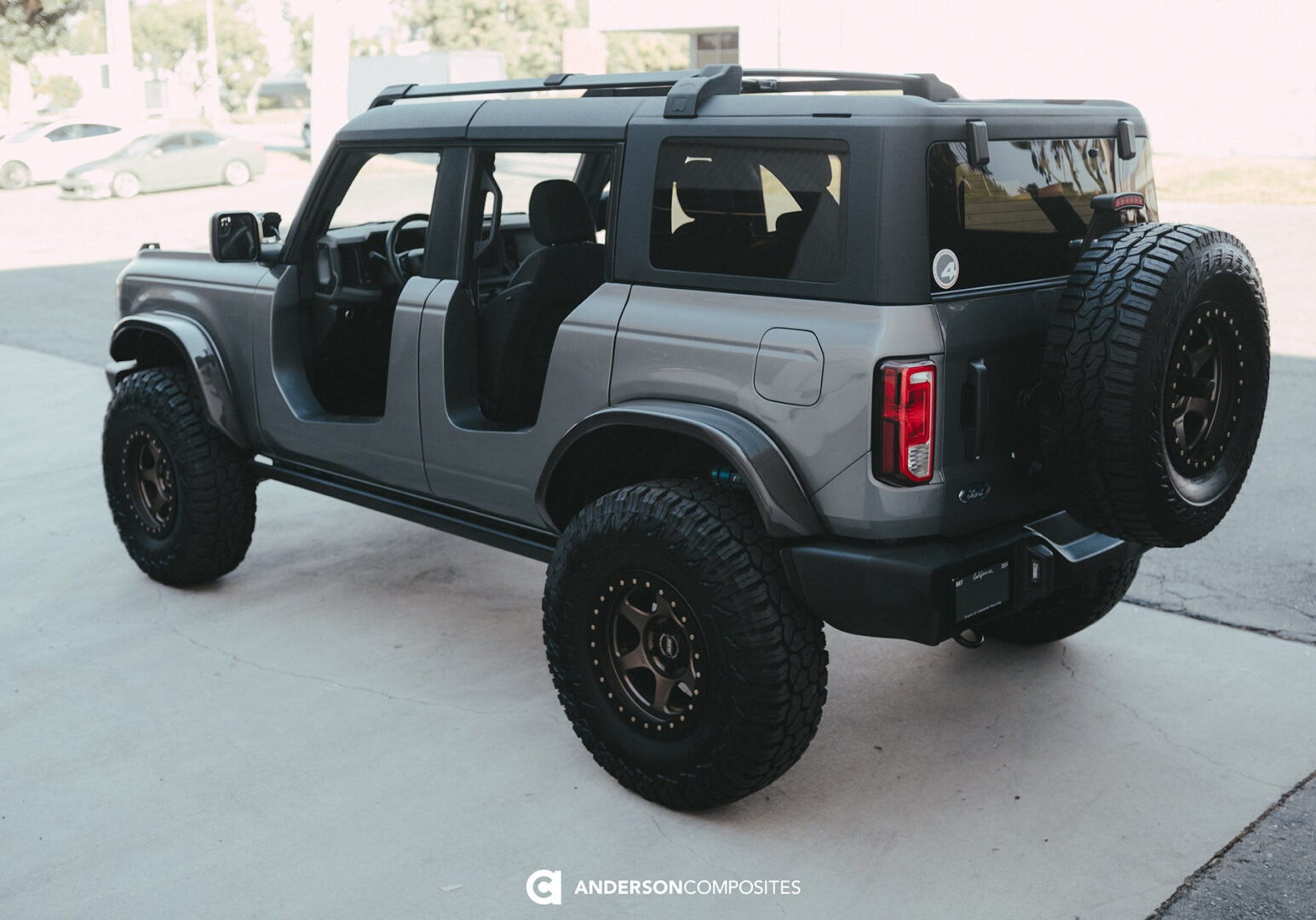 Seibon Carbon Fiberglass Front Roadster Doors For 2021-2023 Ford Bronco 4DR AC-DD21FDBR4D-RD-F-GF_10