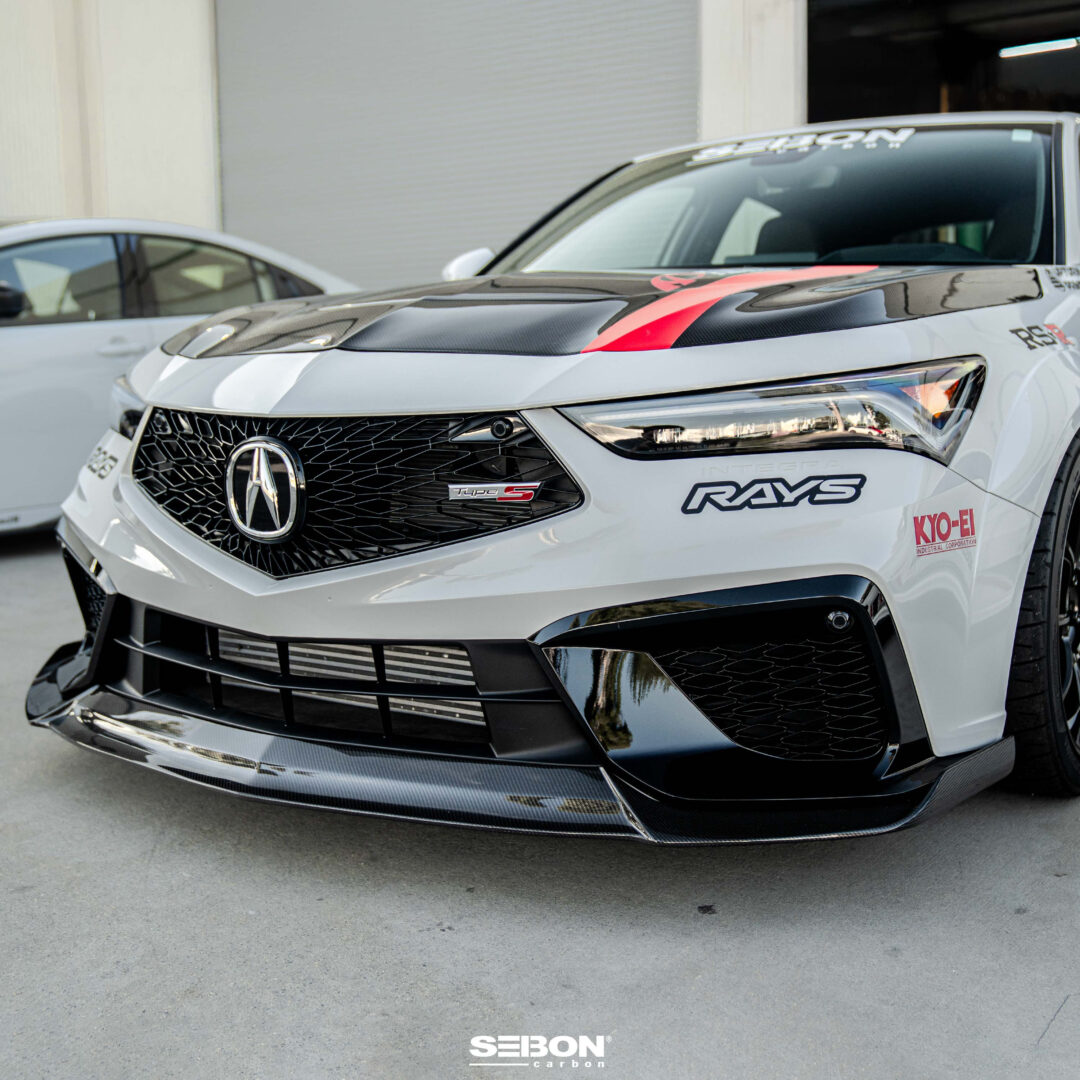 Seibon Carbon MB-Style Carbon Fiber Front Lip For 2024-2025 Acura Integra Type S FL24ACINS-MB_6