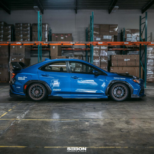 Alternative view of Seibon Carbon MB-Style Carbon Fiber Side Skirts for 2022-2025 Subaru WRX