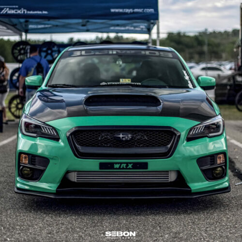 Alternative view of Seibon Carbon OEM-Style Carbon Fiber Hood for 2015-2021 Subaru WRX/STi