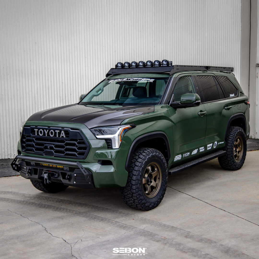 Seibon Carbon OEM-Style Carbon Fiber Hood for 2022-2025 Toyota Tundra - 2023-2025 Toyota Sequoia HD23TYTU-OE_10