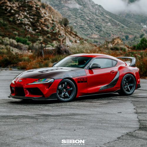 Alternative view of Seibon Carbon OEM-Style Carbon Fiber Side Skirts for 2020-2026 Toyota GR Supra