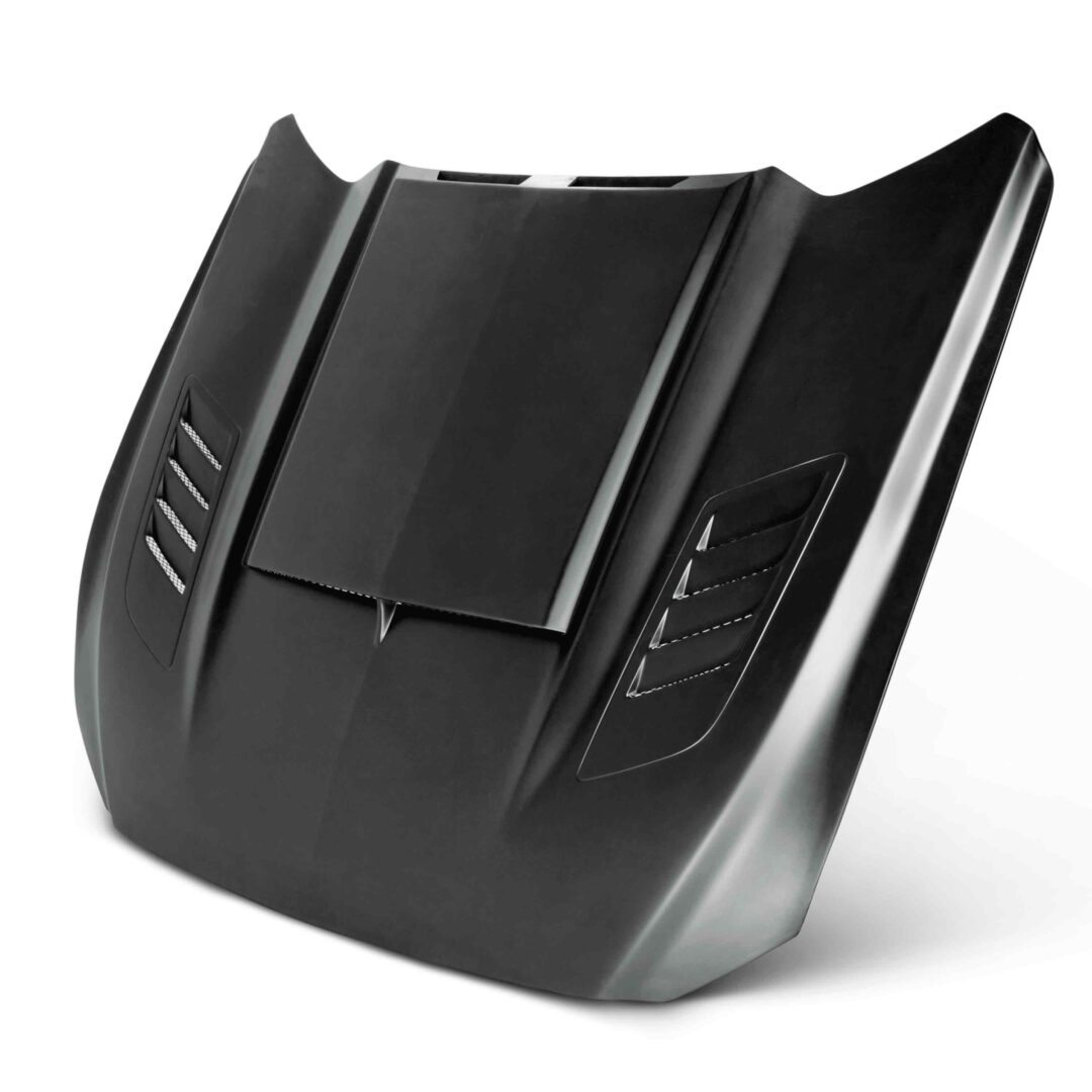 Seibon Carbon Ram Air Fiberglass Hood for 2015-2017 Ford Mustang AC-HD15FDMU-AB-GF