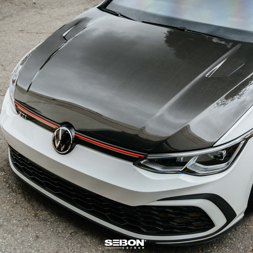 Seibon Carbon TM-Style Carbon Fiber Hood For 2022 VW Golf MK8 HD22VWG8-TM_2
