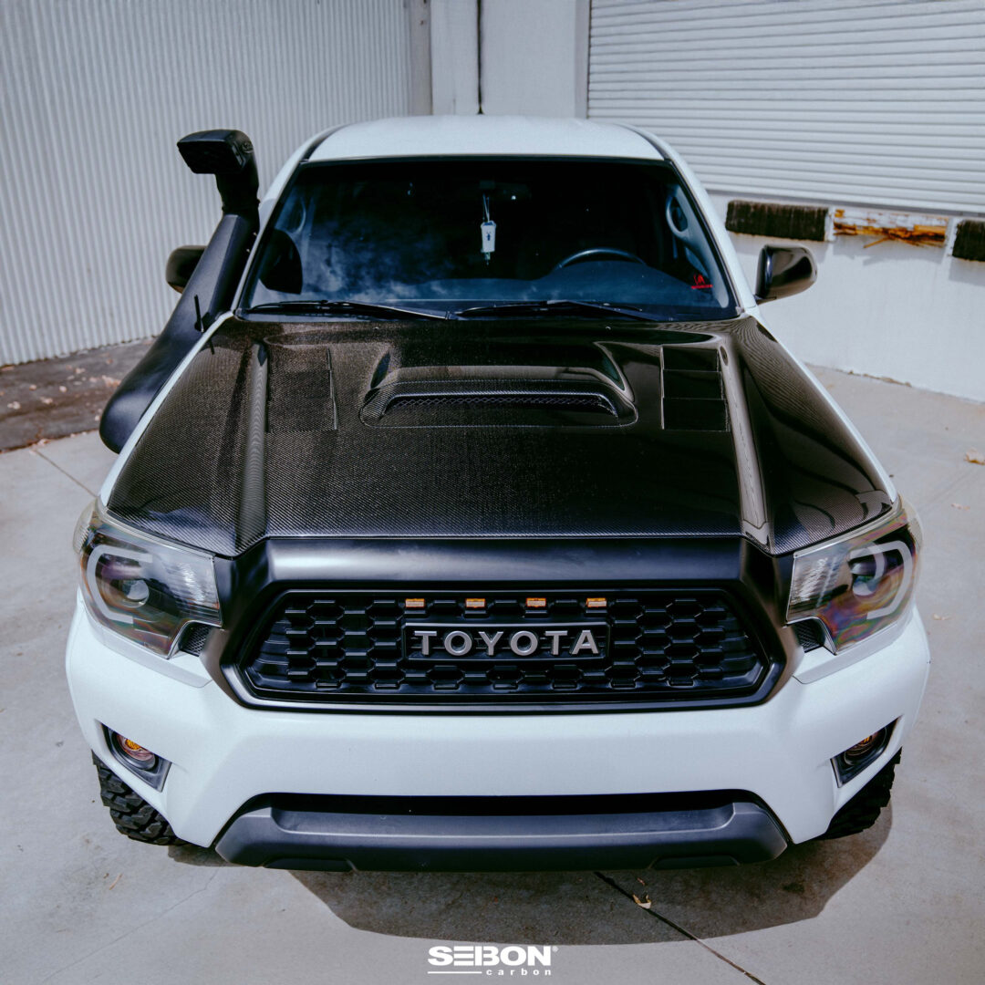 Seibon Carbon TS-Style Carbon Fiber Hood For 2012-2015 Toyota Tacoma HD12TYTA-TS_2