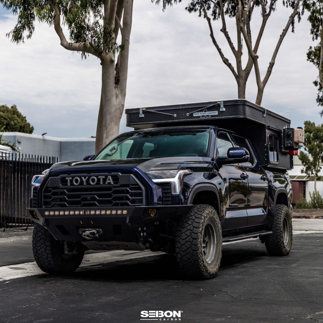 Seibon Carbon TS-Style Carbon Fiber Hood For 2022-2025 Toyota Tundra - 2023-2025 Toyota Sequoia HD23TYTU-TS_10