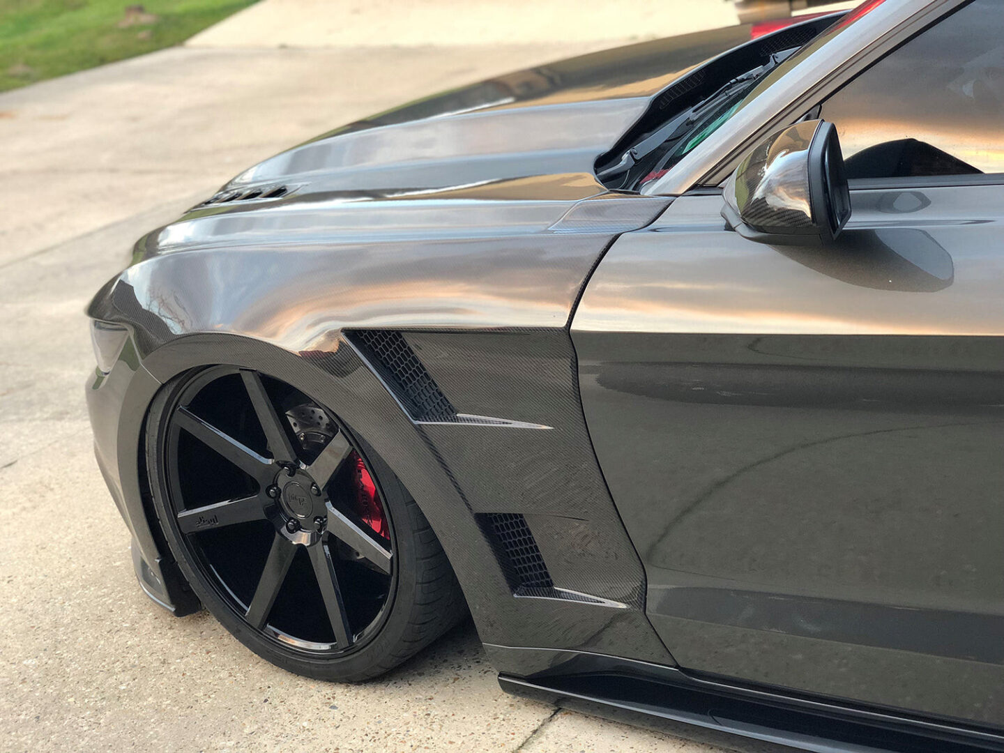 Seibon Carbon Type-AT Carbon Fiber Front Fenders for 2015-2017 Ford Mustang (0.4inch wider) (pair) AC-FF15FDMU-AT (6)