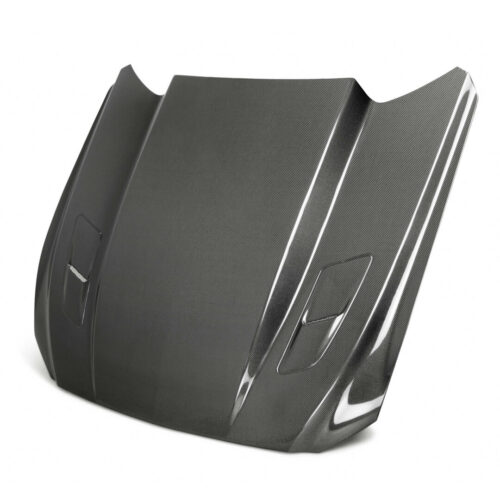 Anderson Composites Type-CJ Double Sided Carbon Fiber 3 Inch Cowl Hood for 2015-2017 Ford Mustang