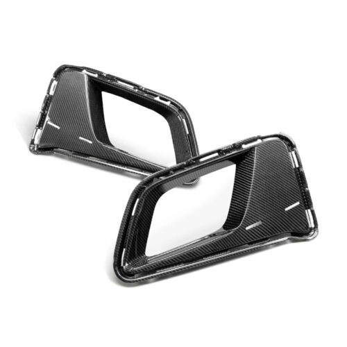 Seibon Carbon Type-Le Carbon Fiber Air Duct Bezels For 2017-2024 Chevrolet Camaro ZL1 1LE