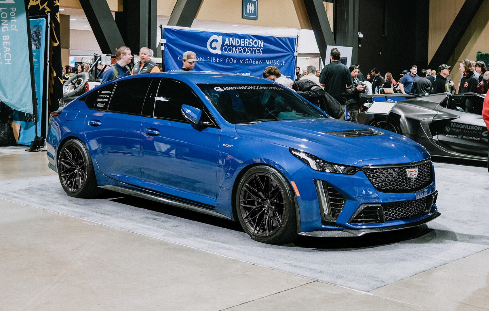 Seibon Carbon Type-OE Carbon Fiber Lower Grille Bezel For 2022-2024 Cadillac CT5 Blackwing AC-LT22CT5BW_5