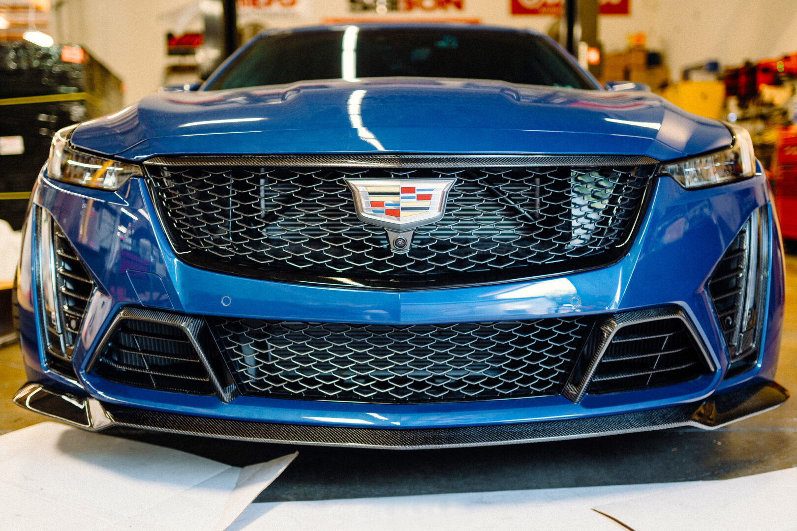 Seibon Carbon Type-OE Carbon Fiber Lower Grille For 2022-2024 Cadillac CT5 Blackwing AC-LV22CT5BW_8