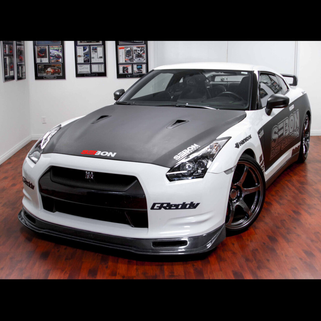 Seibon Carbon VS-Style Carbon Fiber Front Lip for 2009-2011 Nissan GT-R FL0910NSGTR-VS (4)
