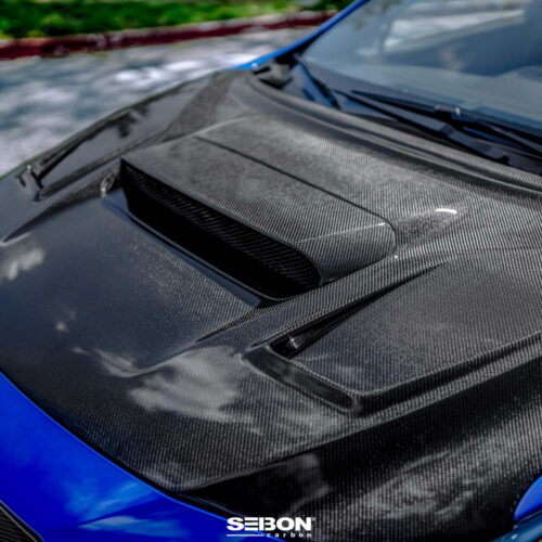 Alternative view of Seibon Carbon VS-Style Carbon Fiber Hood For 2022-2025 Subaru Wrx