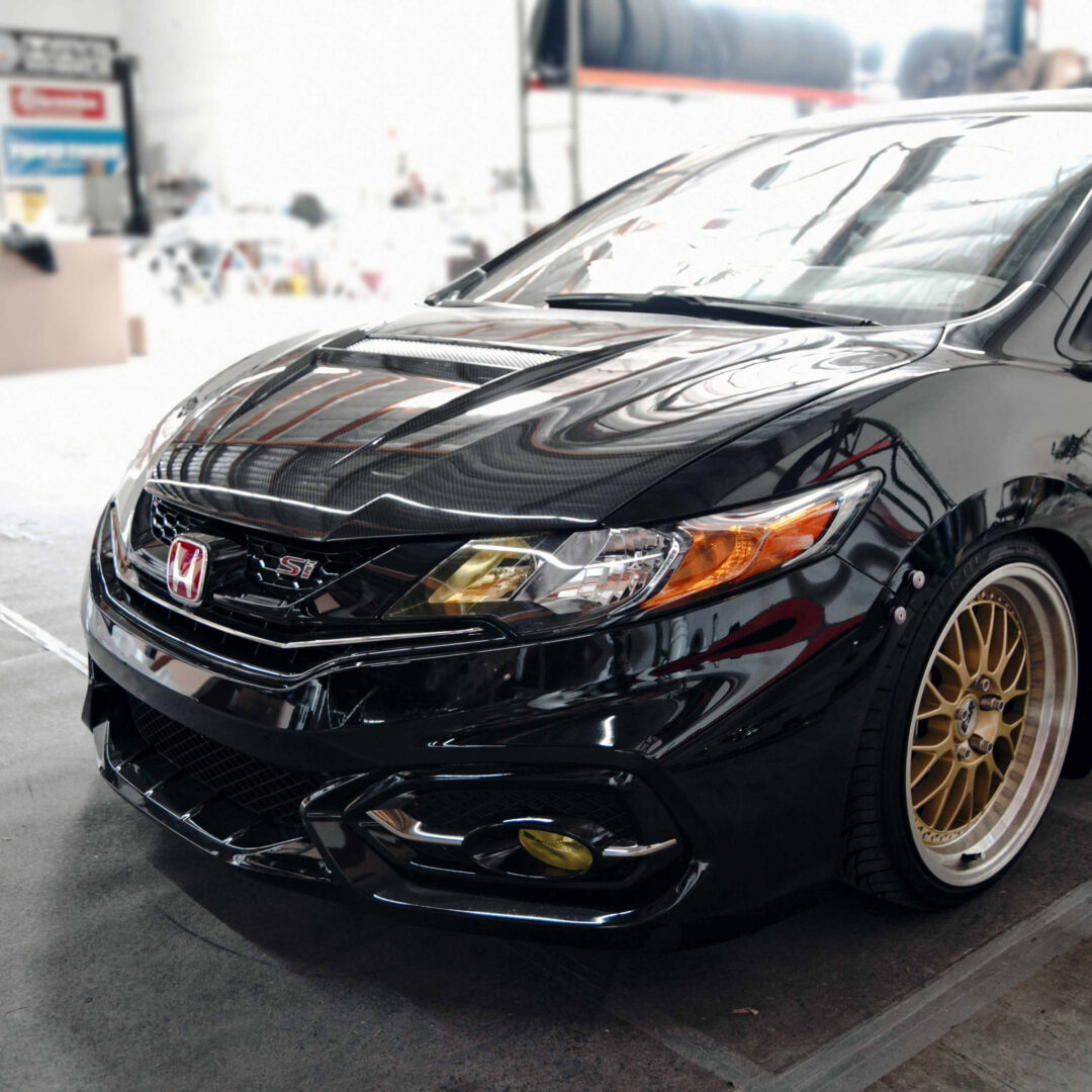 Seibon VSII-Style Carbon Fiber Hood for 2014-2015 Honda Civic 2DR HD14HDCV2D-VSII_6 (1)