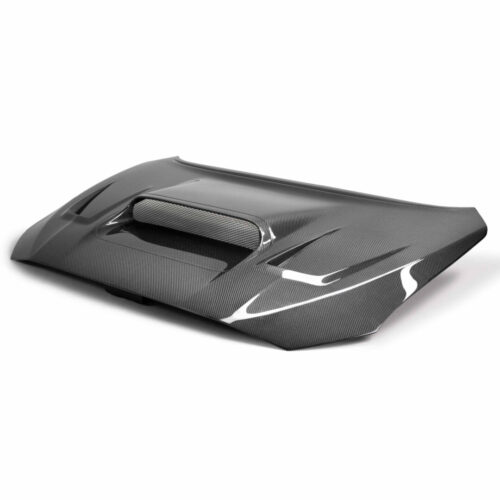 Alternative view of Seibon Carbon vs-style Carbon Fiber Hood for 2015-2021 Subaru Wrx/sti